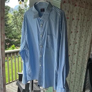 Untuckit Blue Checkered Men's Shirt